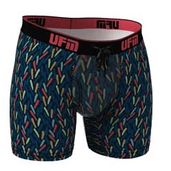Parent UFM Underwear for Men Sport Bamboo 6 inch Boxer Brief Confetti 250